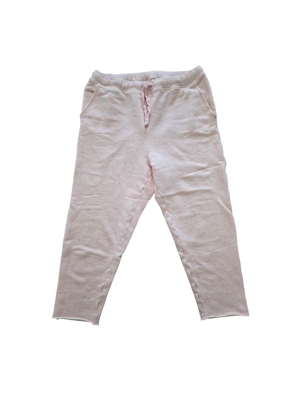 Frank & Eileen Cropped Pink Heathered Sweatpant Size Small